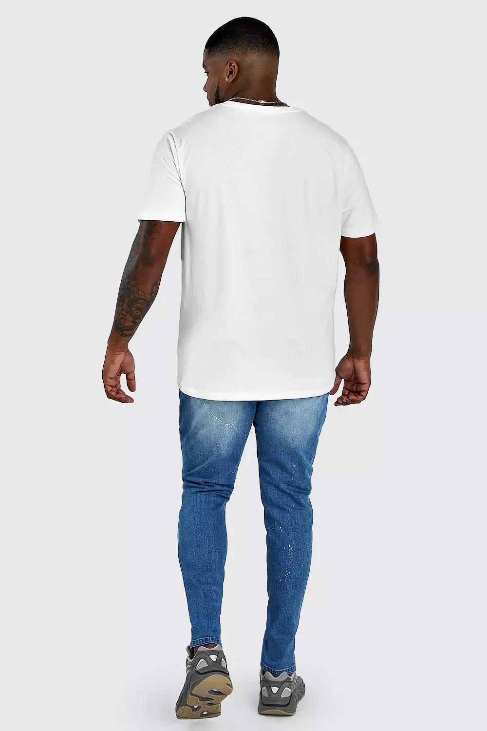 Plus size paint splatter jeans clearance